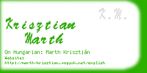 krisztian marth business card